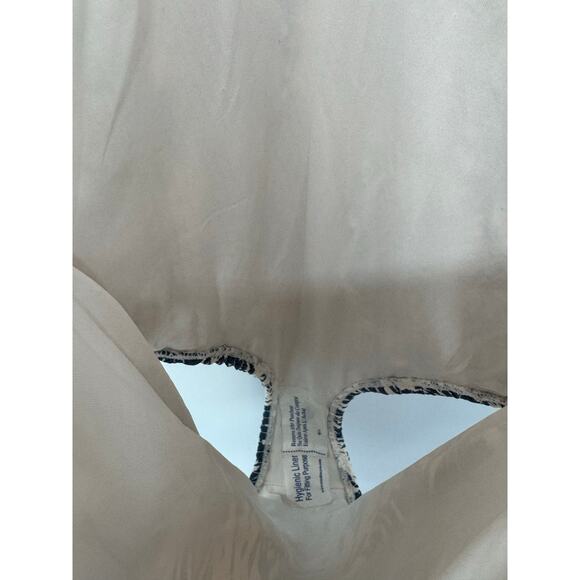 NWT Anne Cole Womens One Piece Swimsuit Size 10 Blue White Cream Floral Swimwear - Picture 5 of 5